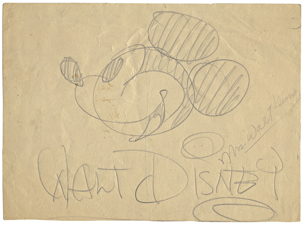 Walt Disney_A Magia do Manuscrito.tif Imagem mostra carta escrita em caneta