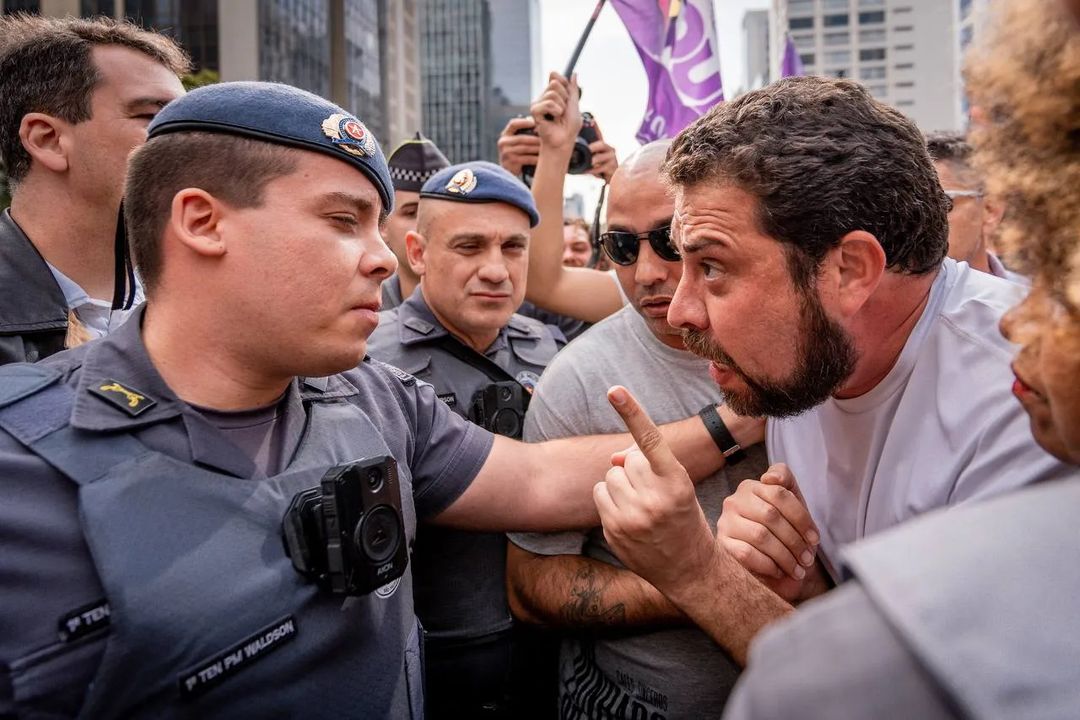 Foto da Confusão com Guilherme Boulos na Paulista