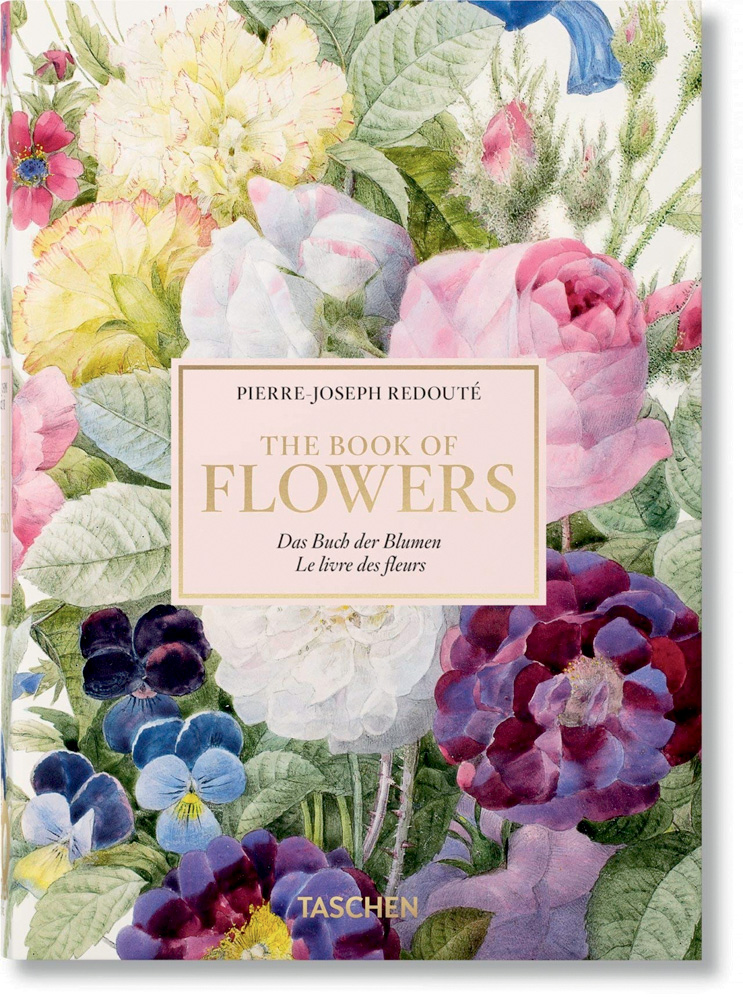 Imagem mostra capa de livro com flores impressas