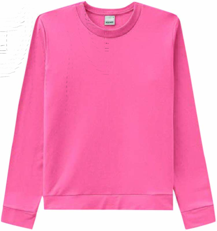 Imagem mostra blusão rosa