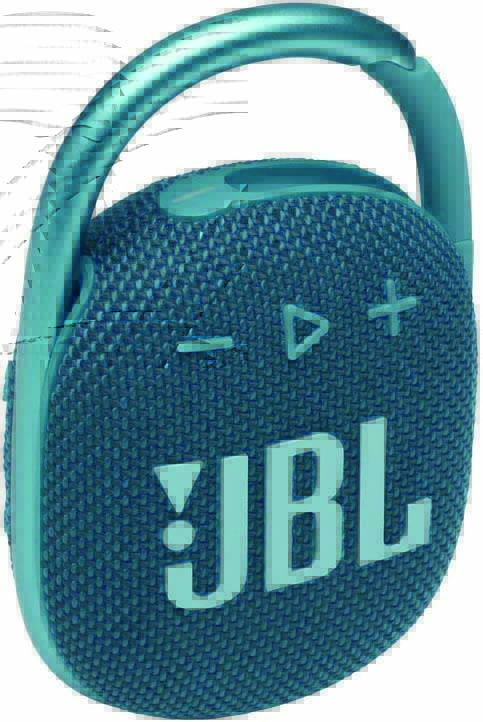 Caixa de som.jpg Caixa de com da JBL azul com alça