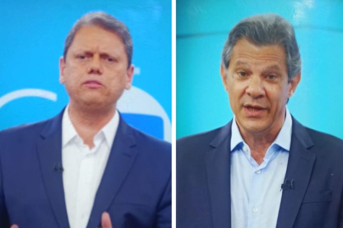 Fernando Haddad e Tarcísio de Freitas em debate