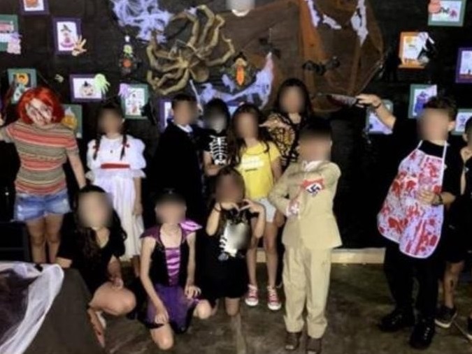 Criança foi fantasiada de Hitler à festa de escola de Presidente Prudente.