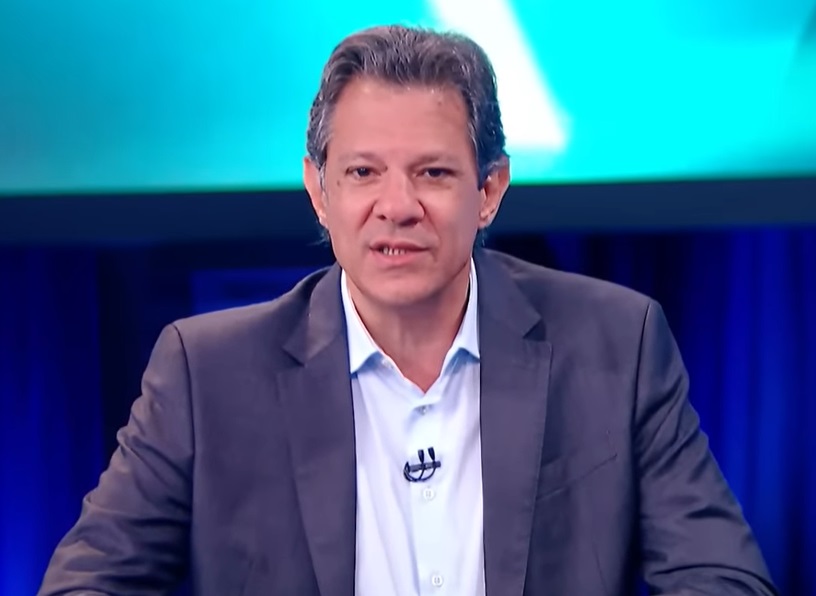 Fernando Haddad durante sabatina.