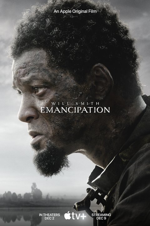 willsmith Will Smith estampa o pôster do filme Emancipation
