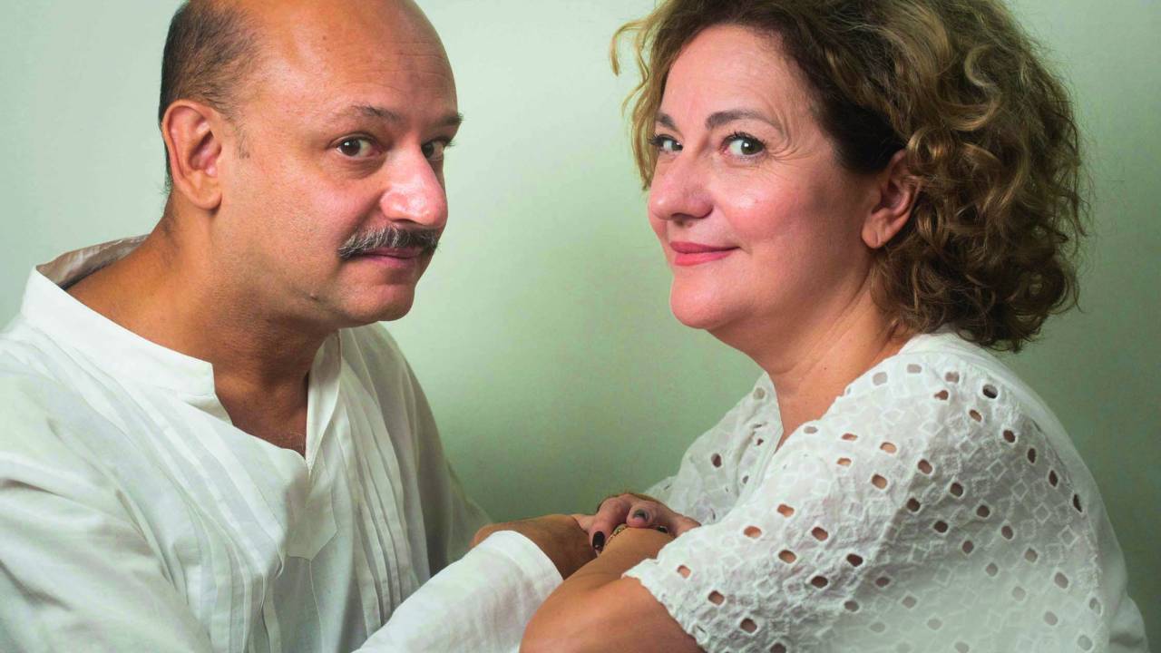 Nilton Bicudo e Ana Andreatta: aula de teatro