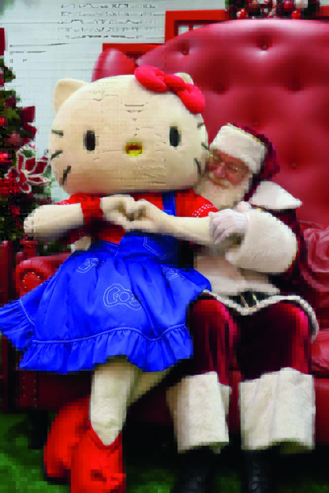 Hello Kitty e Papai Noel: no Frei Caneca