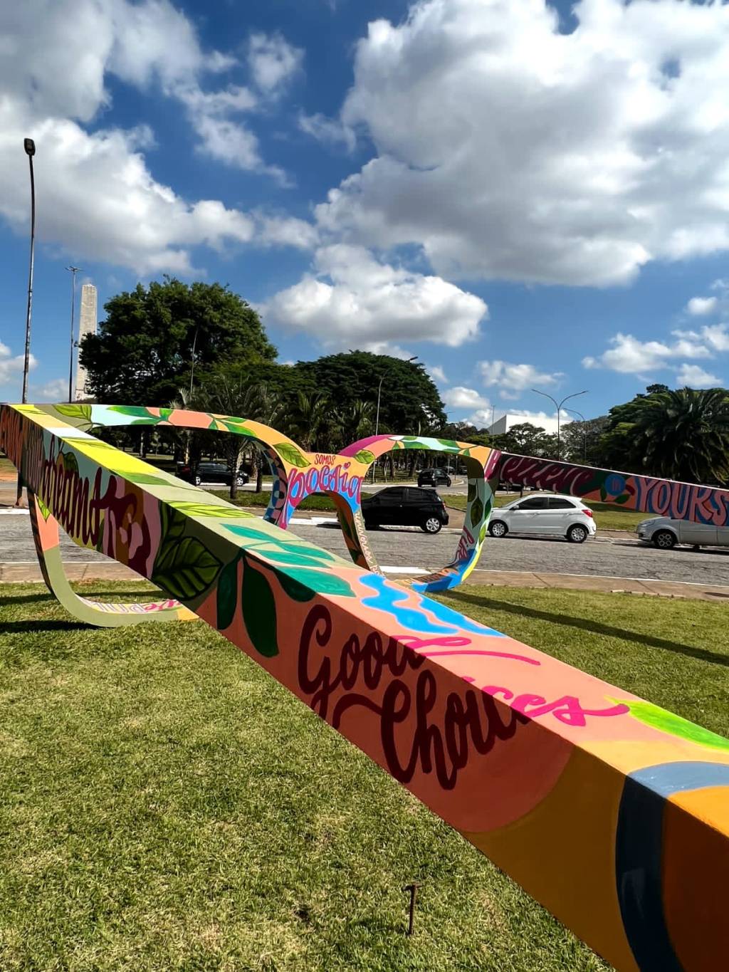Parque Ibirapuera recebe escultura gigante que absorve poluição