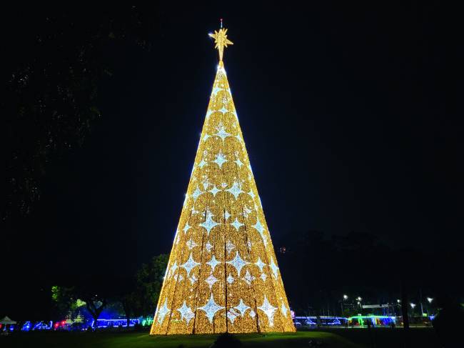 Árvore de Natal do Ibirapuera, montada pela Urbia