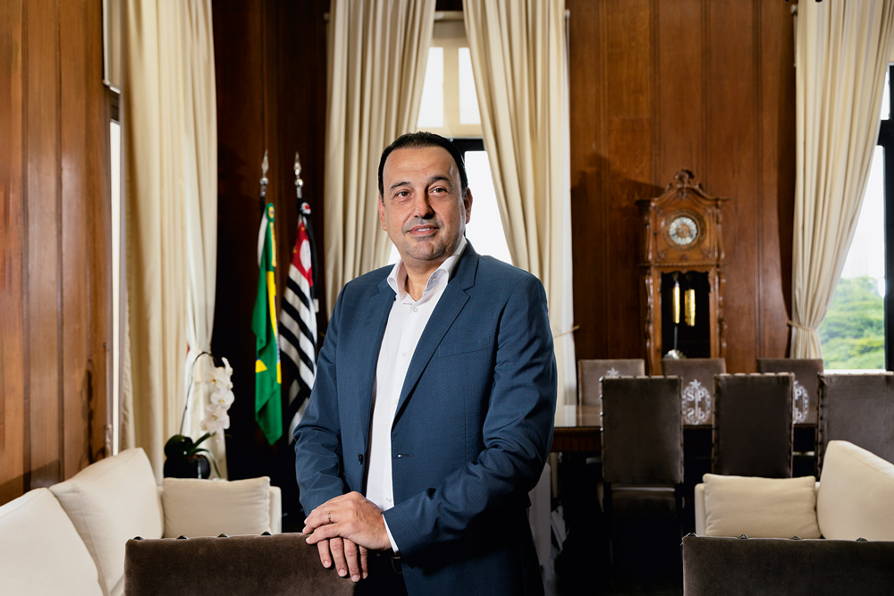 Vice-governador Felício Ramuth, em seu gabinete no Palácio dos Bandeirantes.