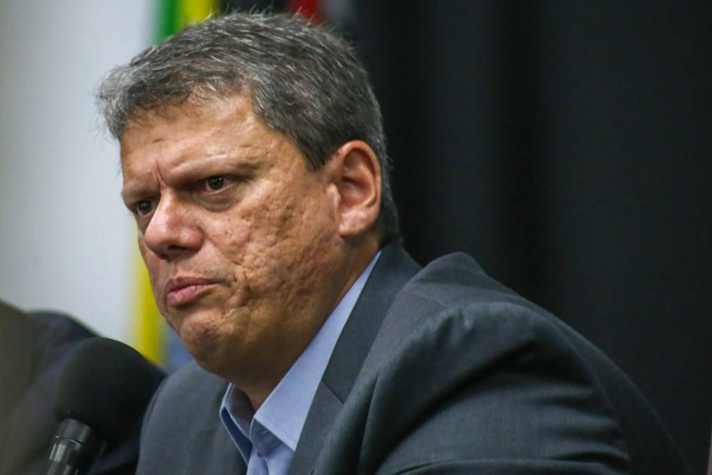 Governador de São Paulo Tarcísio de Freitas.