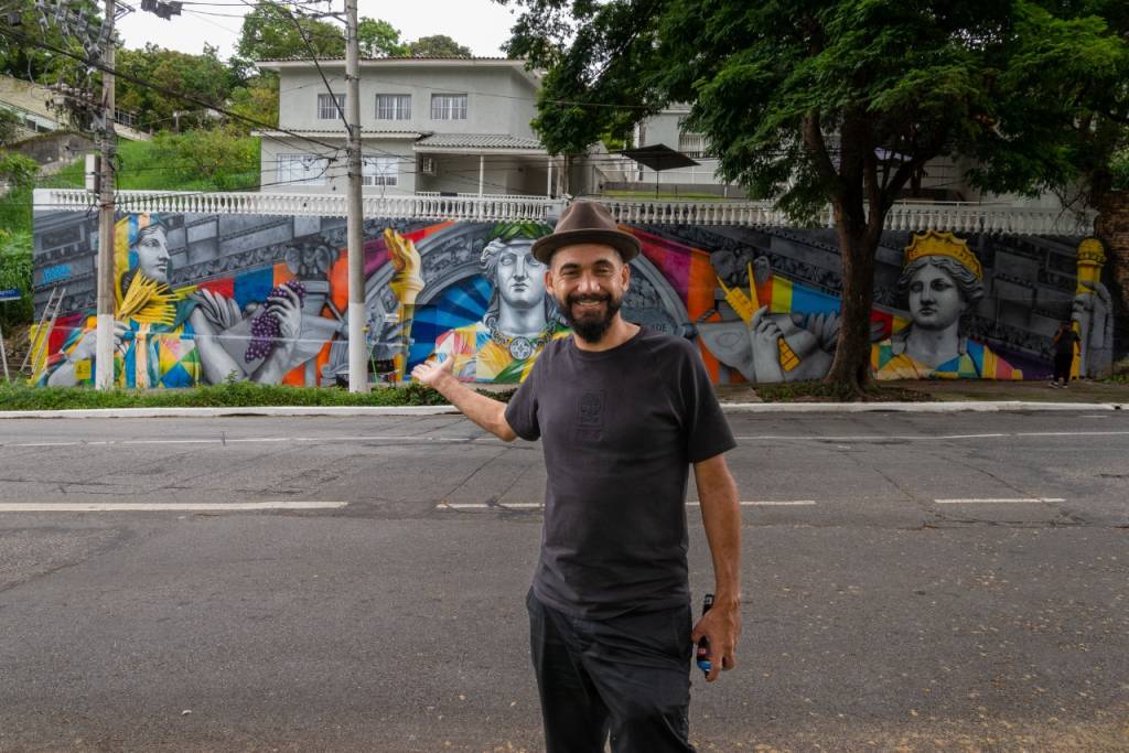 Kobra2Gladistone CamposRealPhotos “Fraternidade, Liberdade e Igualdade” é o tema do novo mural de Eduardo Kobra, em São Paulo