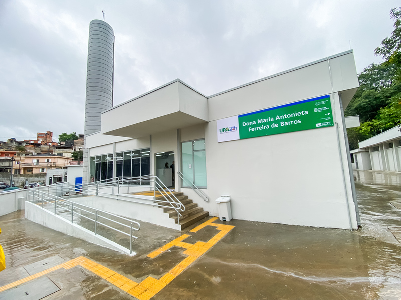 Fachada da UPA Dona Maria Antonieta Ferreira de Barros