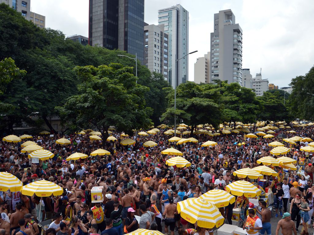 São Paulo - Cerca de 2 milhões de foliões curtem o pós carnaval com show de Cláudia Leite na Avenida 23 de Maio (Rovena Rosa/Agência Brasil)