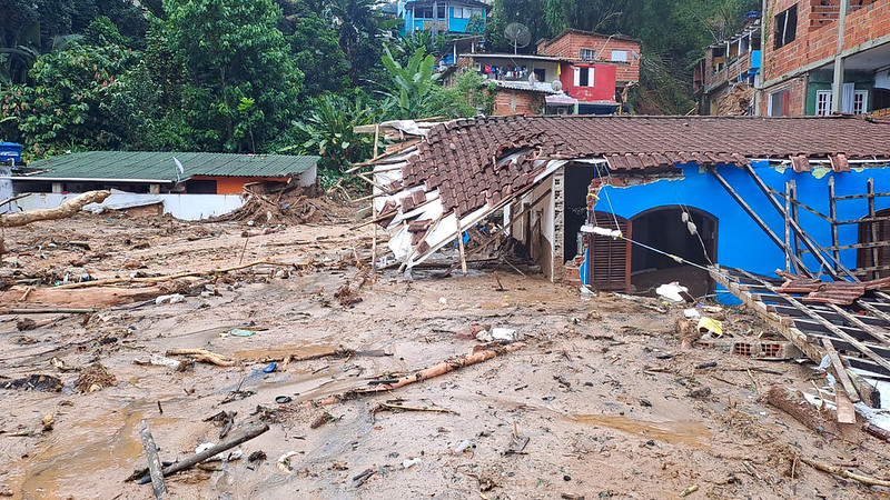 Chuvas causaram estragos em São Sebastião