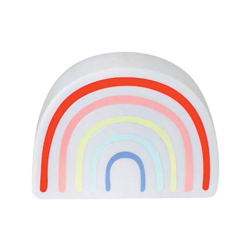 Luminária infantil de mesa em formato de arco-íris minimalista