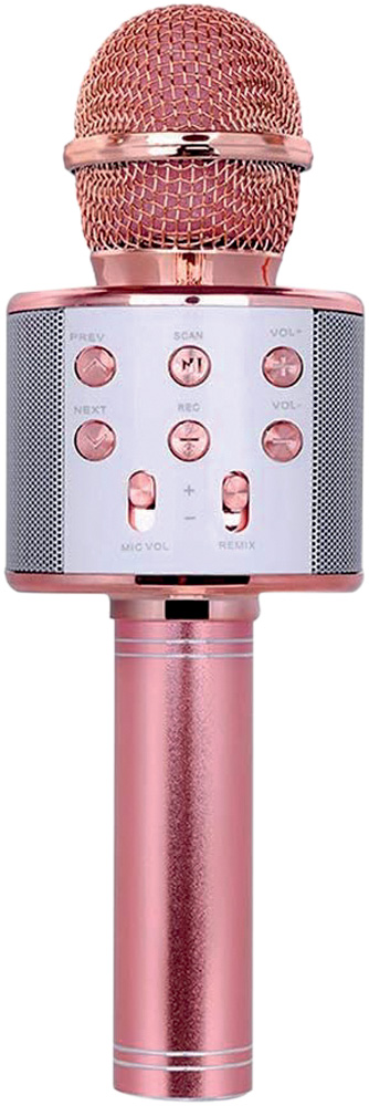 Microfone rosé para karaokê
