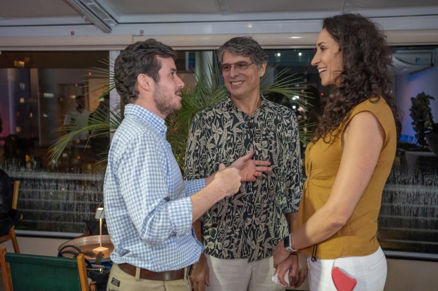 André Secchin, Olivier Anquier e Graziela de Caroli.