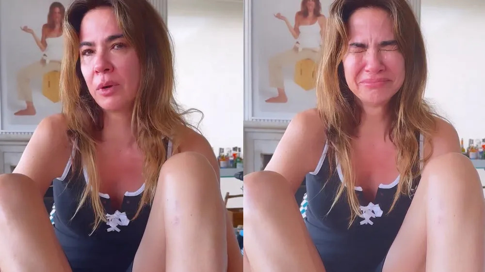 Luciana Gimenez chora ao comentar recuperação após acidente de esqui