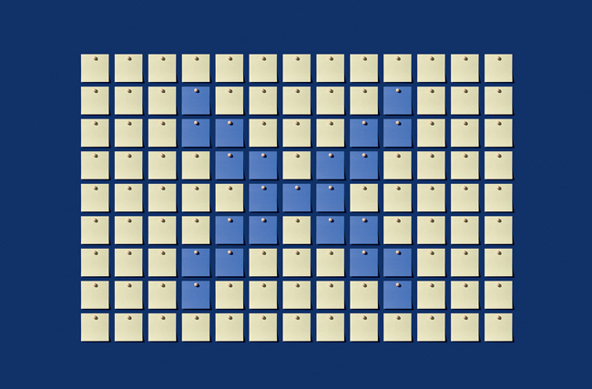 Imagem feita por computador mostra um grande X