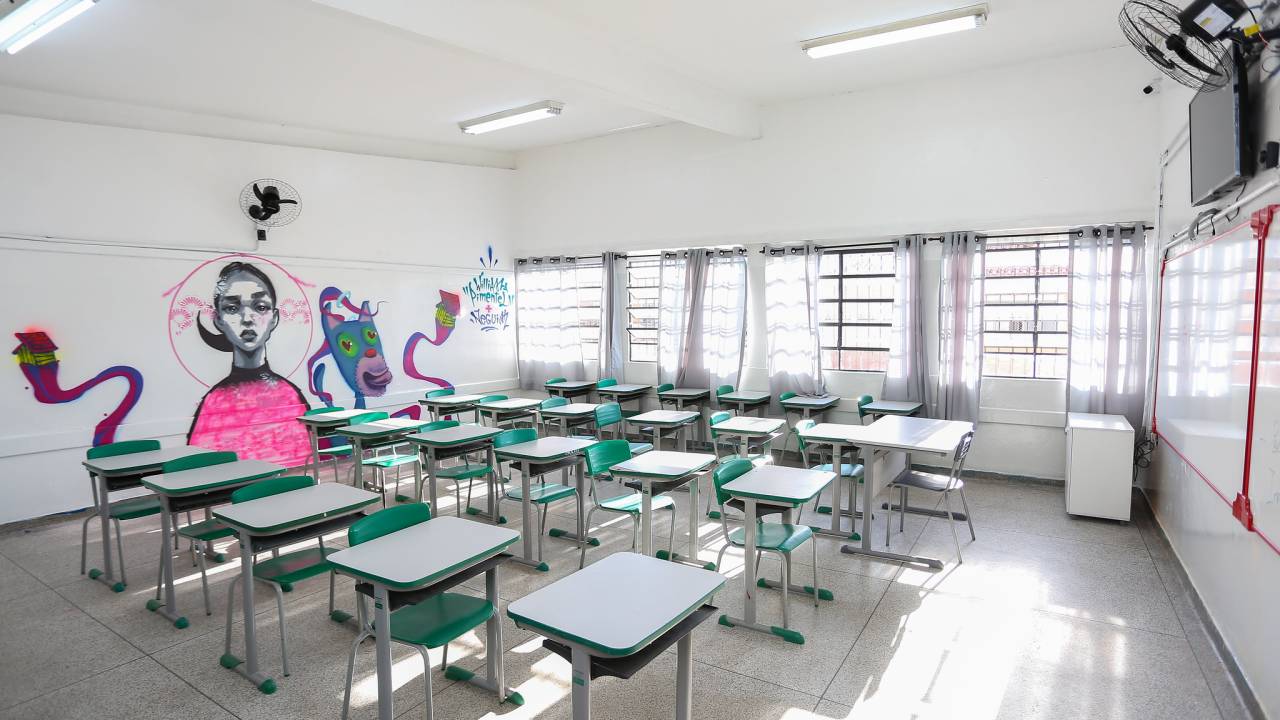 Escola Estadual Thomazia Montoro, na Zona Oeste da capital.