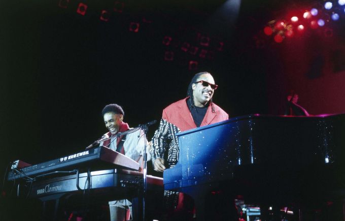 Registros do Free Jazz: Gilberto Gil e Stevie Wonder, em 1995