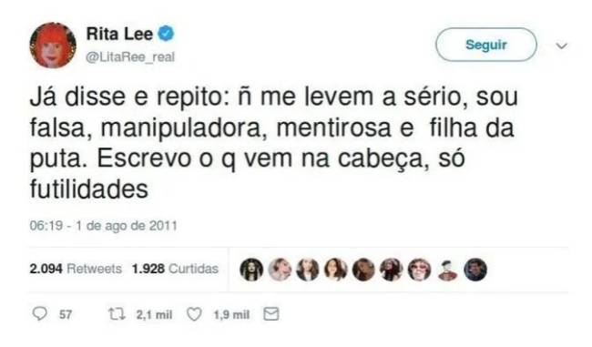 WhatsApp Image 2023-05-09 at 14.18.19 Tuíte de Rita Lee