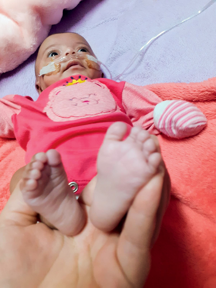 A bebê nasceu no Hospital Municipal Vila Santa Catarina, na Zona Sul da capital.