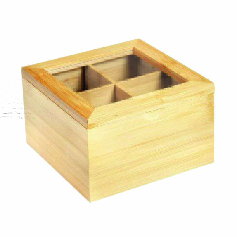 caixa madeira chá