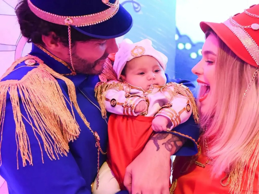 Viih Tube e Eliezer fazem ‘mesversário’ para filha inspirado em Xuxa