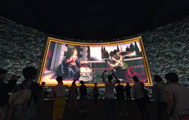 Nova mostra projeta obras de Leonardo da Vinci com inteligência artificial