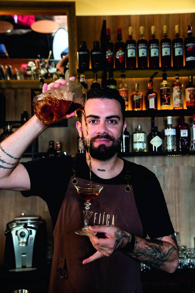 Thiago Toalha: bartender e sócio do Fiíca