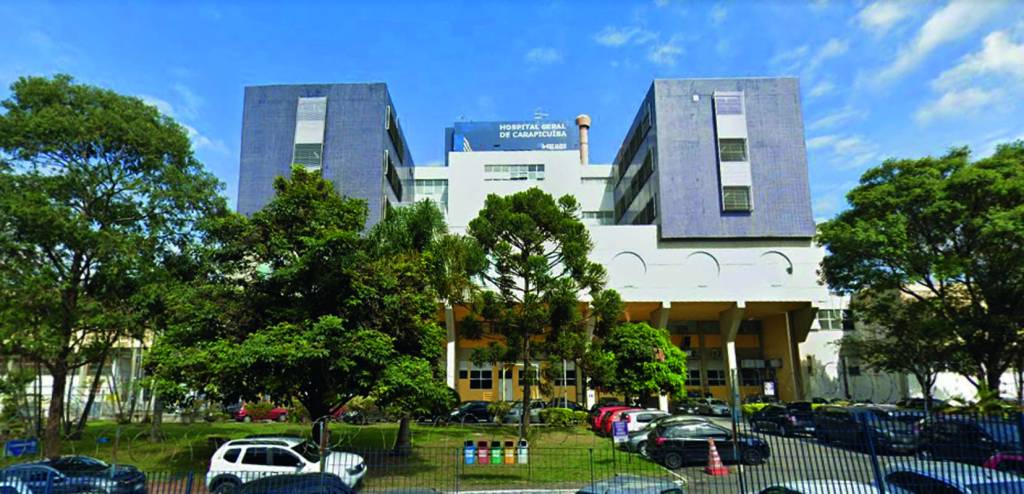 Fachada de Hospital Geral de Carapicuíba.