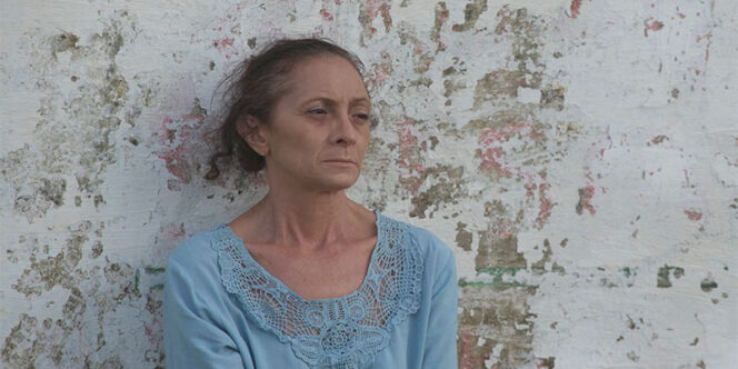Marcélia Cartaxo no curta-metragem "Faixa de Gaza", de Lúcio César Fernandes