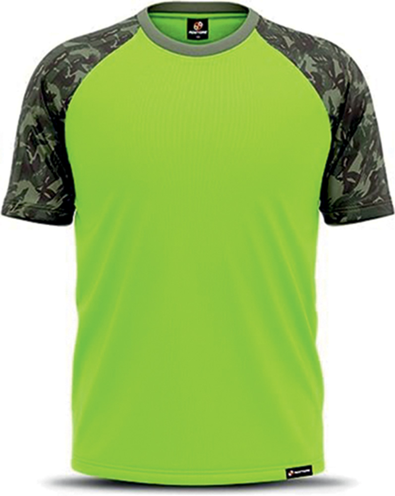 camiseta masculina verde neon
