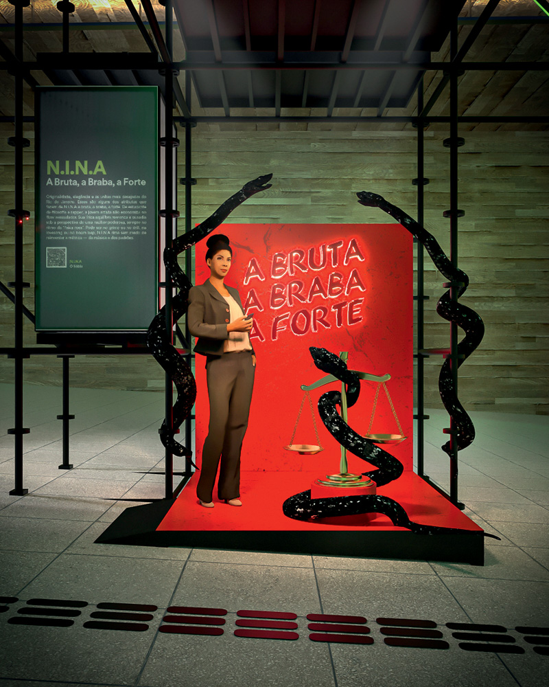 MENOR Mostra Spotify crédito Spotify_Divulgação.jpg Cenário de clipe da rapper N.I.N.A: atração do evento.