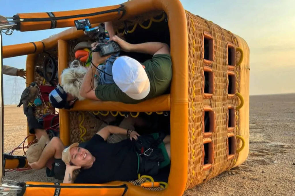 Balão de Ana Maria Braga tomba em passeio nos Emirados Árabes