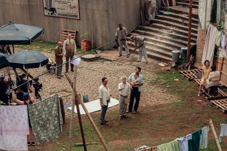 Filmagem do longa-metragem 'Saudosa Maloca': cenas no Centro Cultural Vila Itororó, na Bela Vista