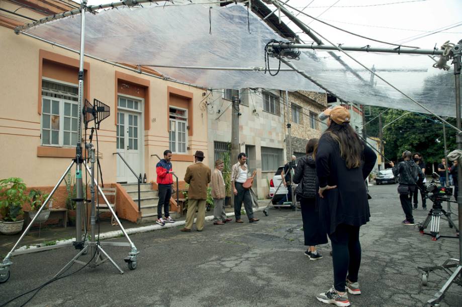 Filmagem do longa-metragem 'Saudosa Maloca': cenas na Vila Maria Zélia, na Zona Leste