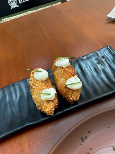 Croquete de costela desfiada: carnudo Croquete de costela desfiada: carnudo