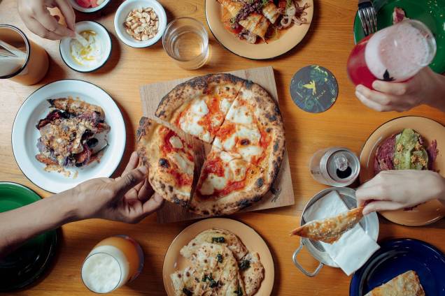 Pizza margherita: pedida da Trilha Fermentaria Pizza margherita: pedida da Trilha Fermentaria