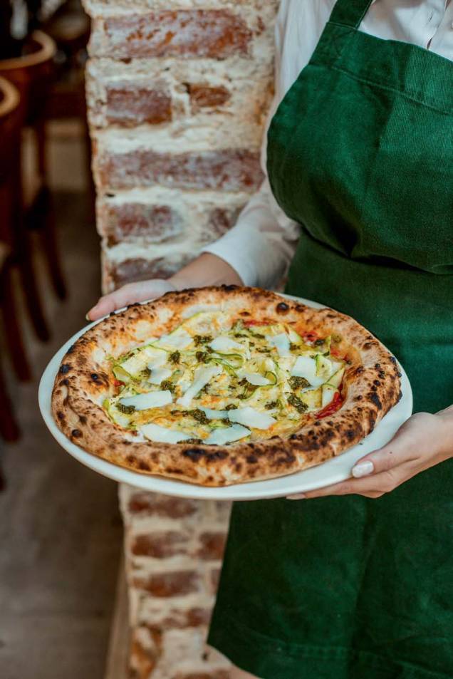 Pizza de abobrinha: da La Crosta Forneira Pizza de abobrinha: da La Crosta Forneira