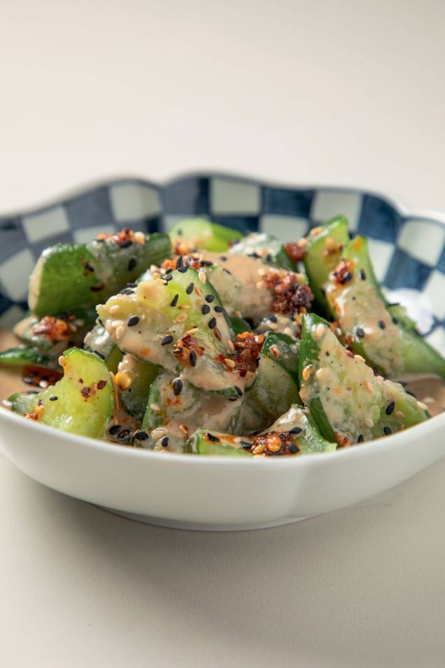 Salada de pepino: do Momokuri