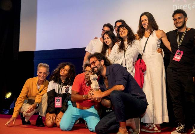 Equipe de 'Aquele que Viu o Abismo' na Mostra de Tiradentes