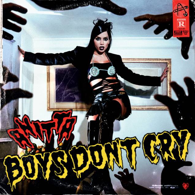 Capa do single 'Boys Don't Cry', de Anitta: arte de Giovanna Cianelli