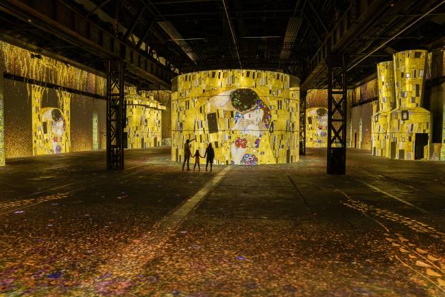 Exposição imersiva de Gustav Klimt