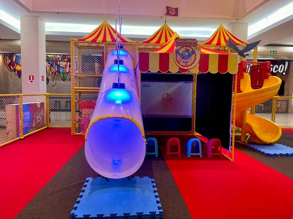 Atração da Galinha Pintadinha fica até esta quarta (1) no Mais Shopping