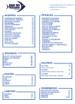 Print do menu do Bar do Pescador.