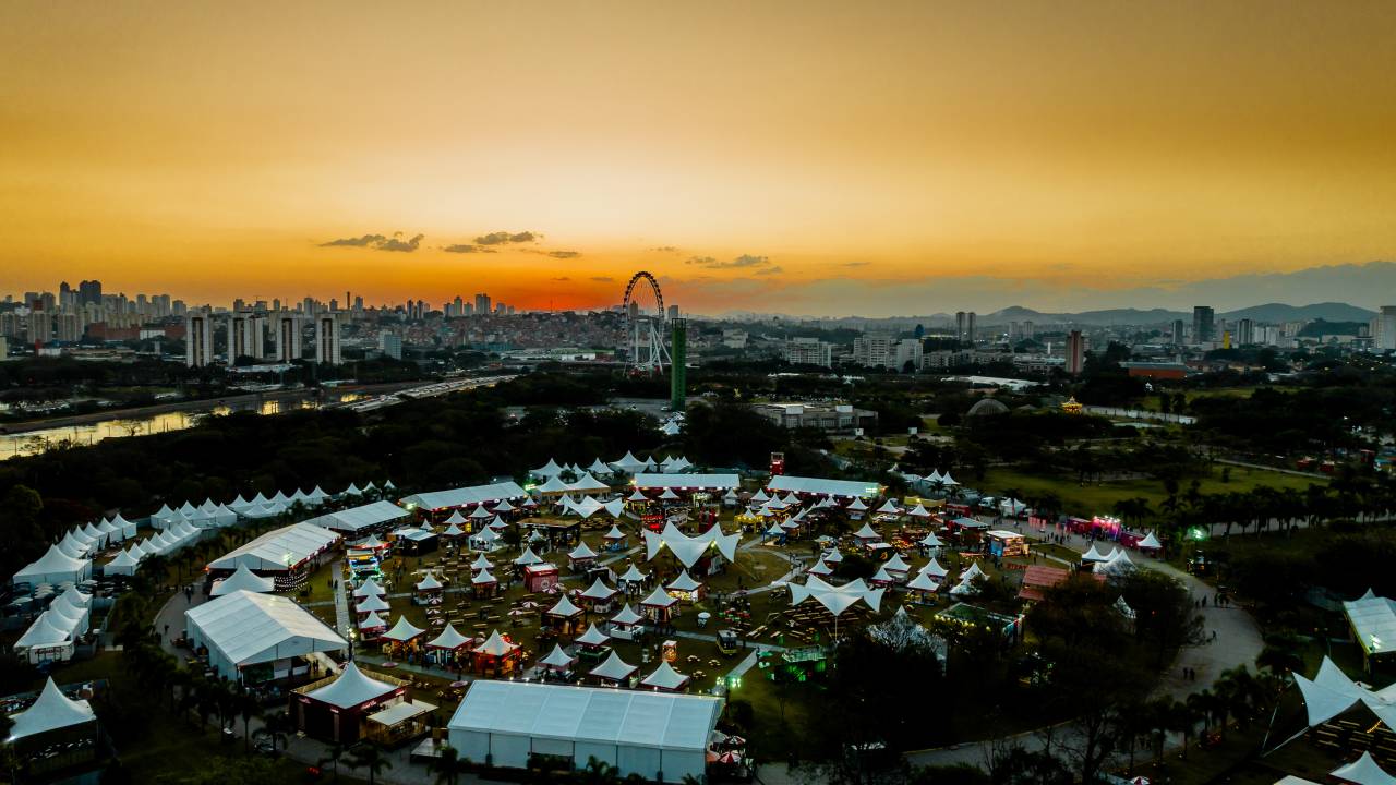 Foto de cima do evento Taste São Paulo