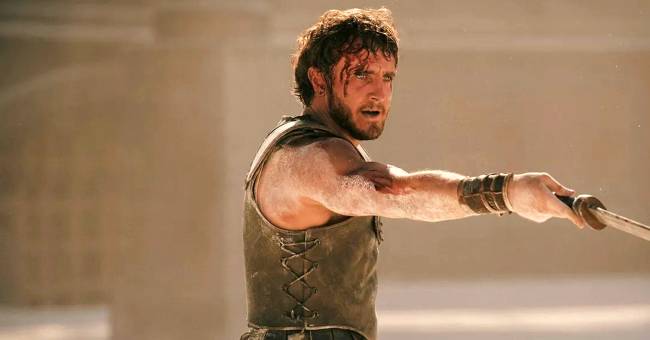 Paul Mescal em 'Gladiador II'